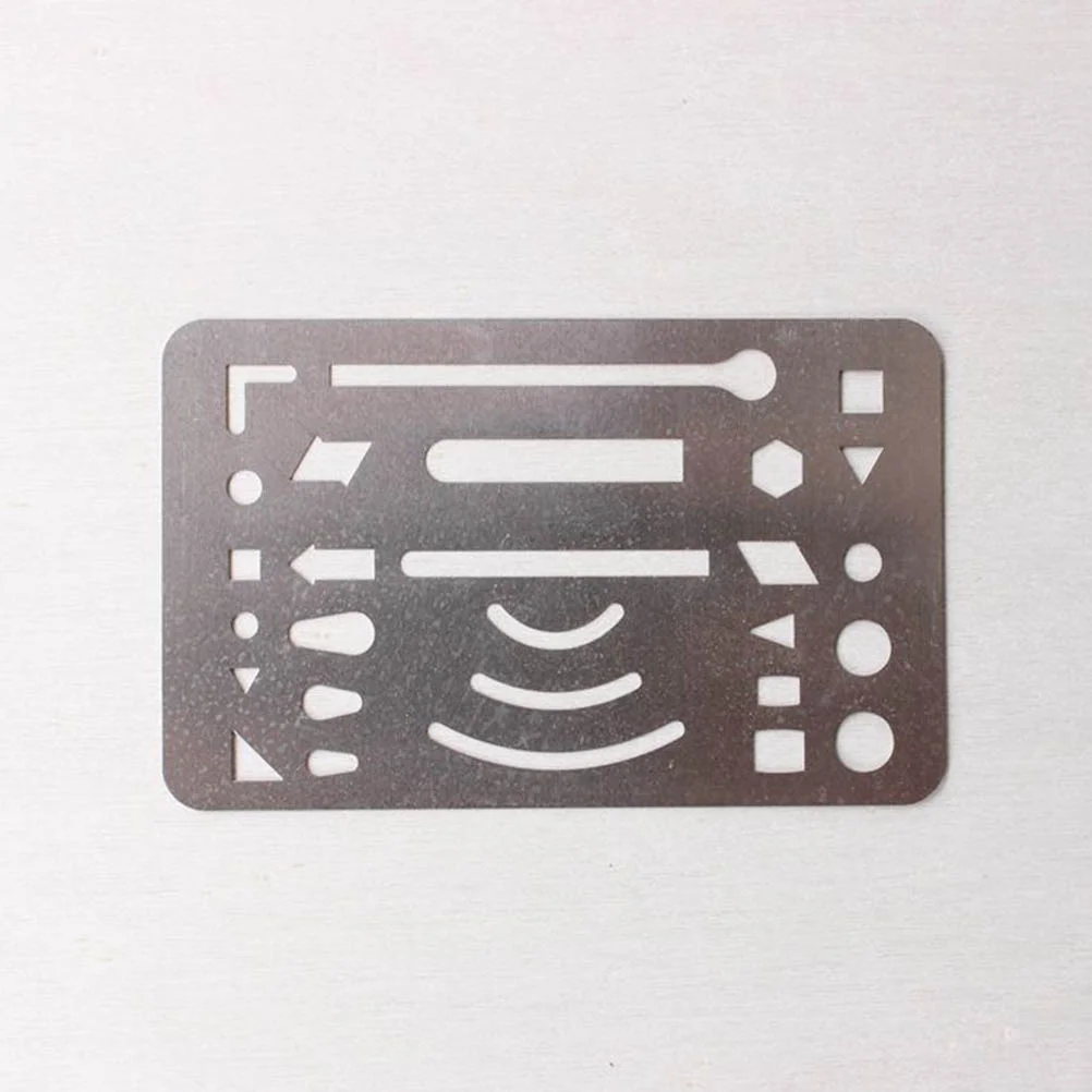 

Erasing Shield Drawing Drafting Steel Template Stainless Metal Tool Craft Stencils Eraser Templates Circle Tools Geometric