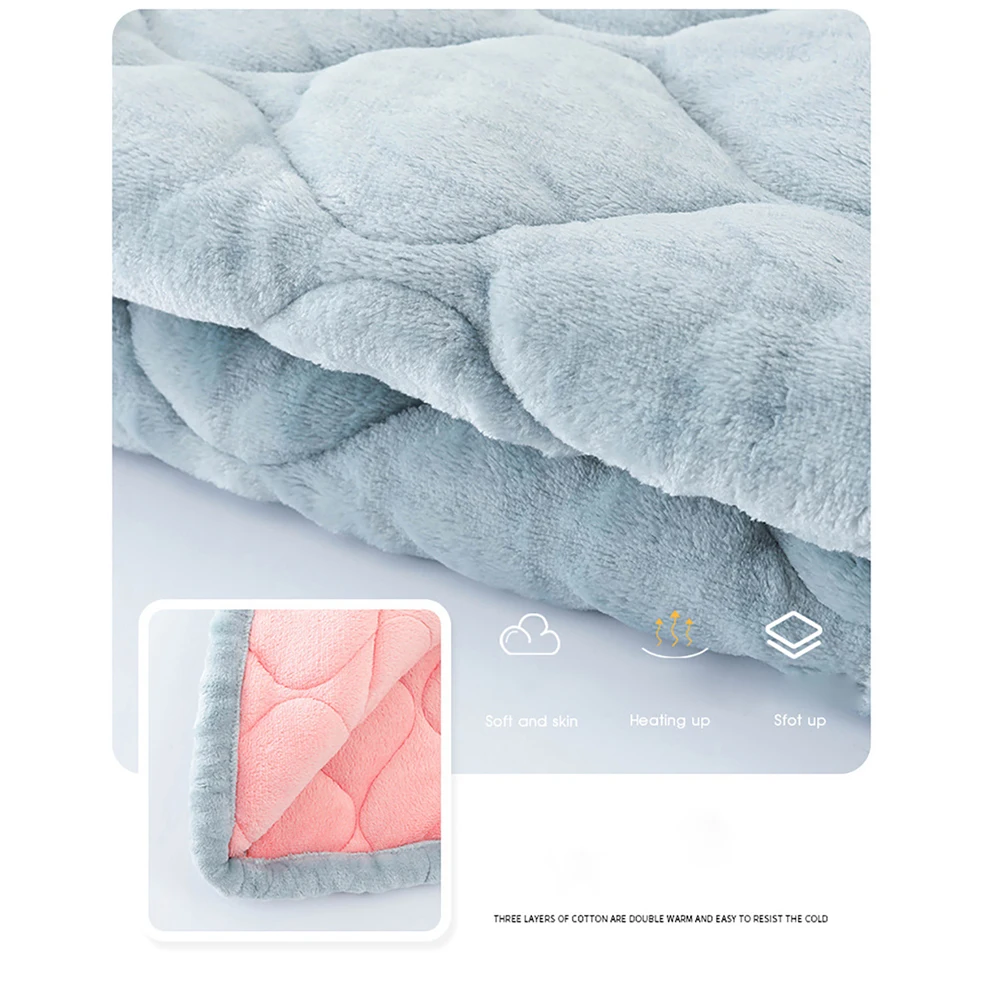 Warm Flannel Pajamas Female Winter 3-layer Thicken Pajama Sets for Women Casual Night Sleeping Clothes Comfortable Elastic Pants