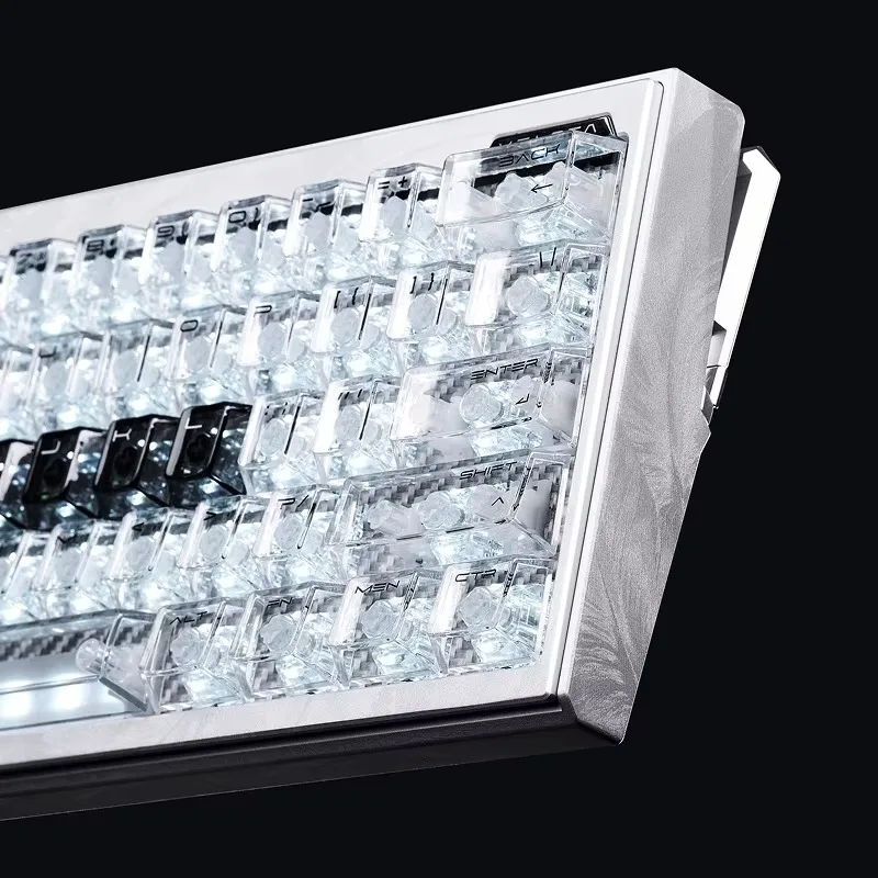 Фото Клавиатура VELOTA FUZZY 60 V2 с магнитными переключателями на эффекте Холла, трехъядерная синхронизация, низкая задержка, 60% форм-фактор, алюминиевый корпус с ЧПУ, премиум-класс №3
