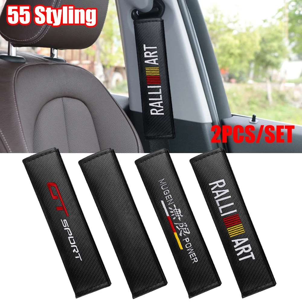 

Car Seat Shoulder Strap Pad Cushion Cases Auto Belt Protector Seatbelt Cover for Audi Sline A3 A4 A5 A6 A7 A8 TT Q3 Q5 Q7 A1 B5