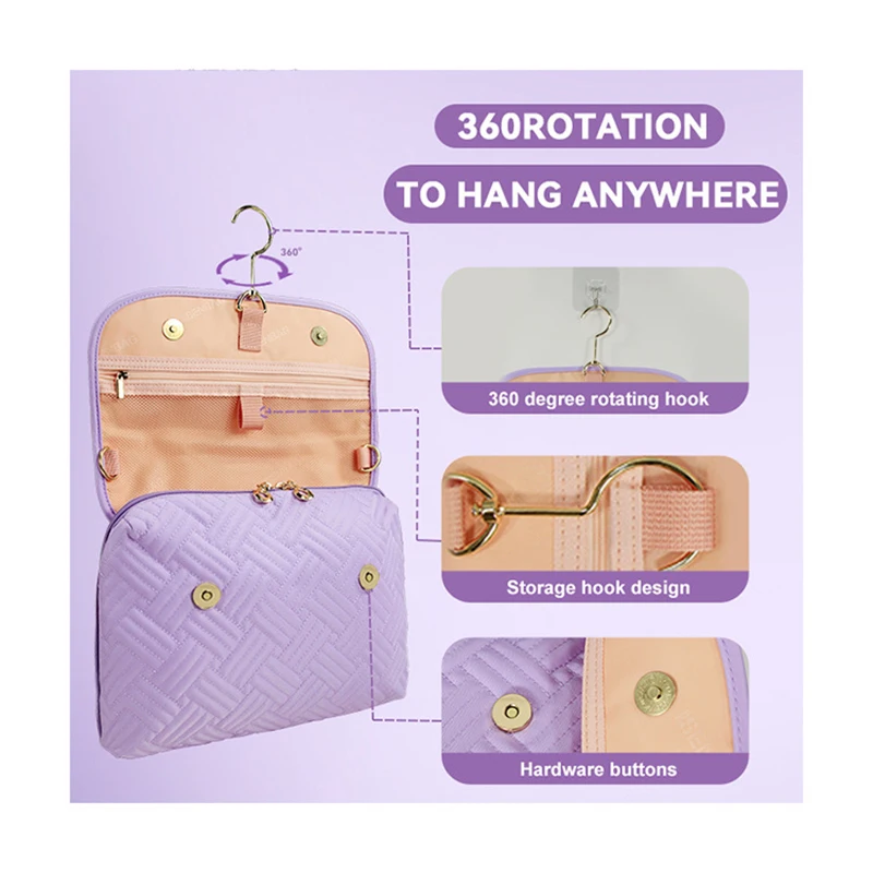 

New Large Capacity Waterproof Cosmetic Travel Bag Travel Toiletries Ba Hanging Toiletry Bag For Women And Men