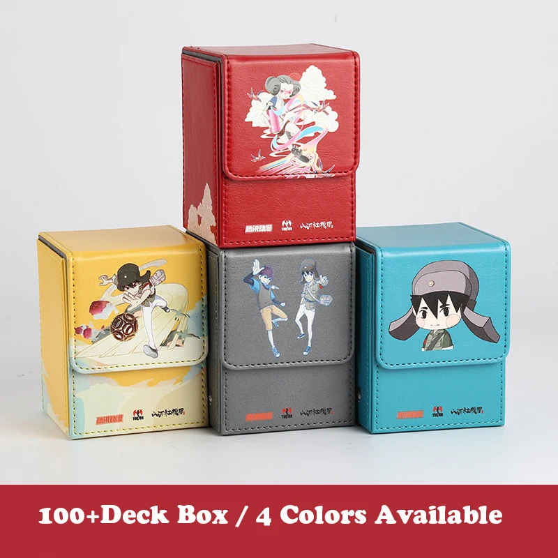 AEGIS GUARDIAN Top-Loading  Anime Leather Card Case Deck Box Mtg Pokemon Yugioh TCG Cartoon Card Storage Box