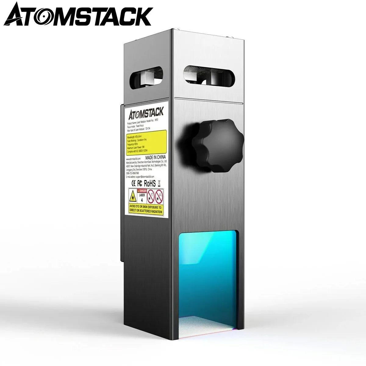 

Набор для гравировки ATOMSTACK M50 M40 M30 CNC с фиксированным фокусом, ультратонкий компрессионный Лазерный Гравировальный модуль, металлический ре...