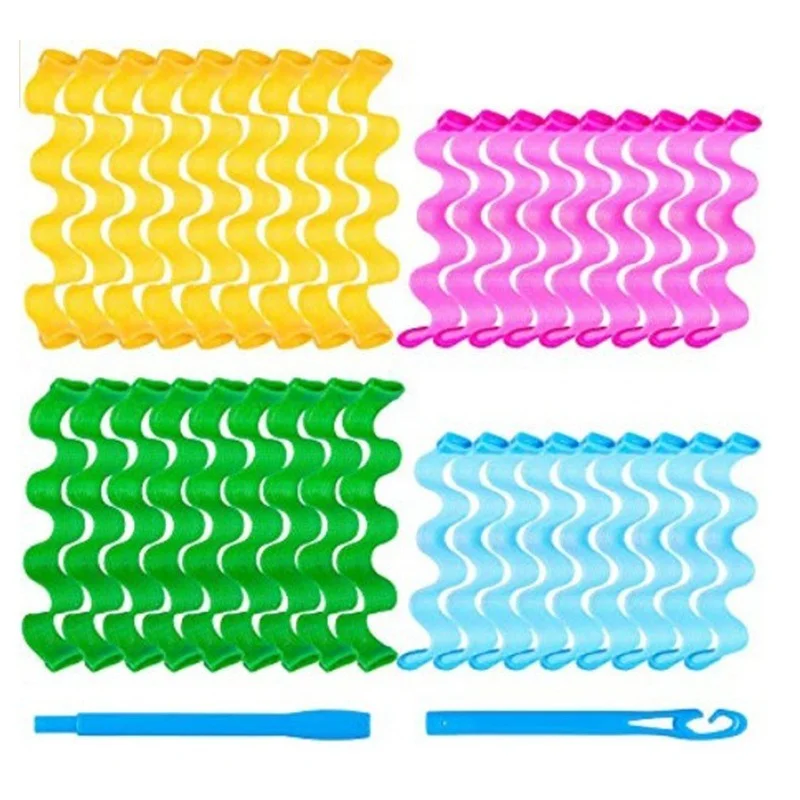 

12PCS Hair Curlers 25 30 45 50 65CM DIY Portable Hairstyle Rollers Sticks Durable Beauty Makeup Curling Hair Styling Tools