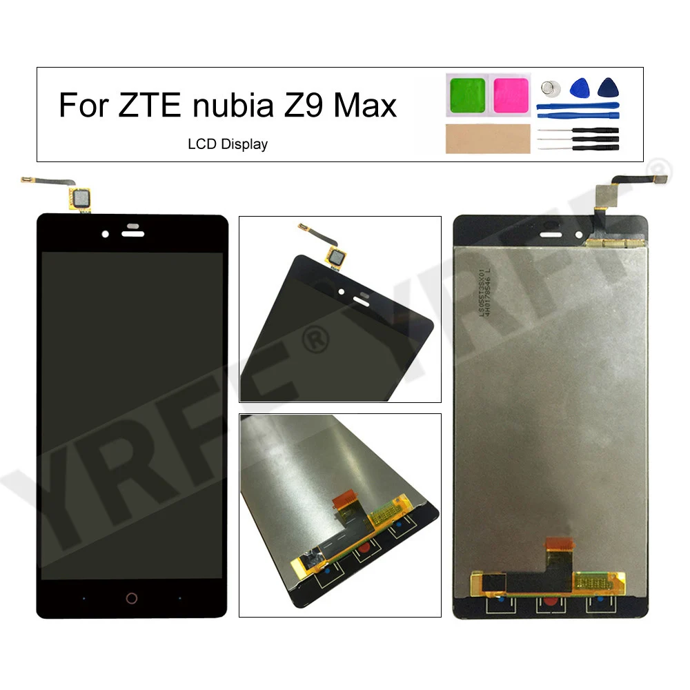 ЖК-дисплей для ZTE Nubia Z9 Max, дисплей NX510J NX512J для телефона, цифровой преобразователь экрана в сборе, замена 100% протестирована