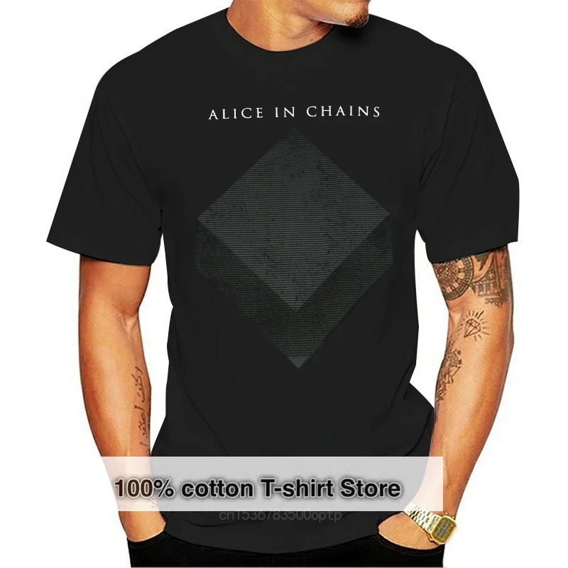 In Chains Bicubic S M L XL 2XL3XL Black T-Shirt Pure Cotton Round Collar Men Top Tee Print T Shirt Men