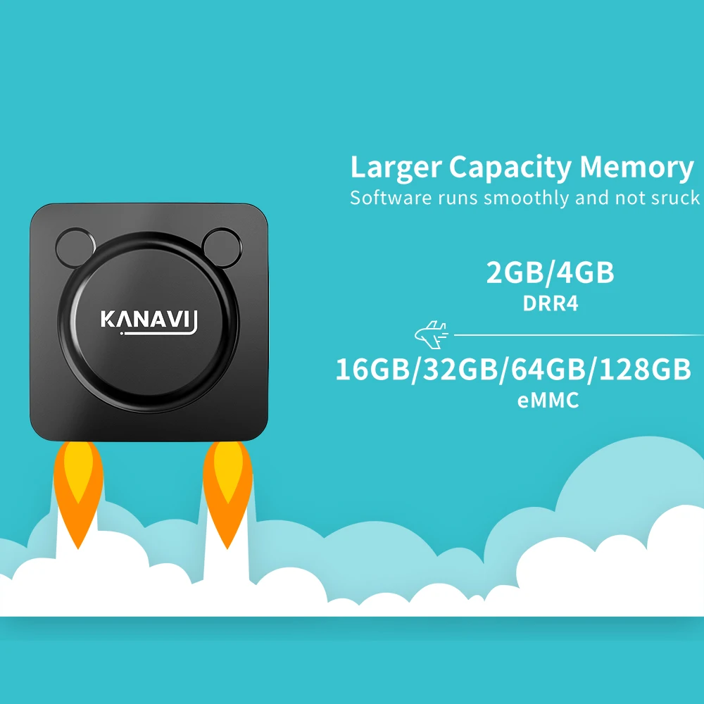 이wał KANAVI Smart TV Android 5 8 S905W2 4K Video HDR10 Dual Wifi2.4 4G128G Odtwarzacz multimedialny zgodny z HDMI 2.0 Pilot z...