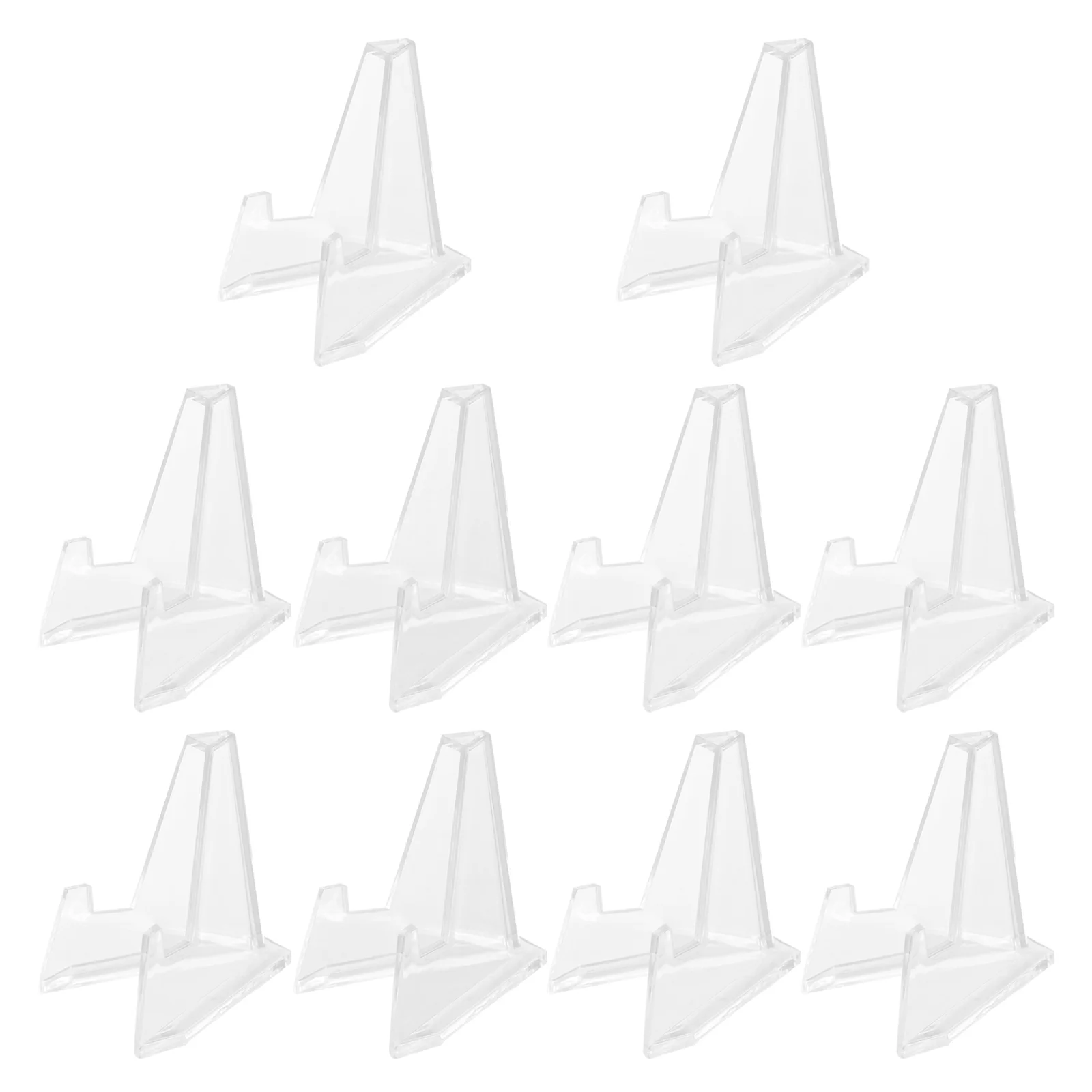 

10 шт. подставки для бейджей, подвесные держатели, акриловые стеллажи для хранения, треугольные