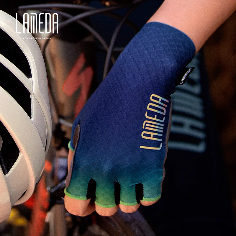 

LAMEDA 2022 New Half-finger Cycling Gloves for Both Men and Women Summer Professional Road Mountain Bike Damping Equipment