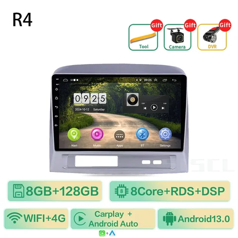 Для Toyota VIOS 2004-2006 Автомобильный радиоприемник с GPS-навигацией, мультимедийный плеер, видеовыход, Android Auto 5G WIFI BT без 2din DVD