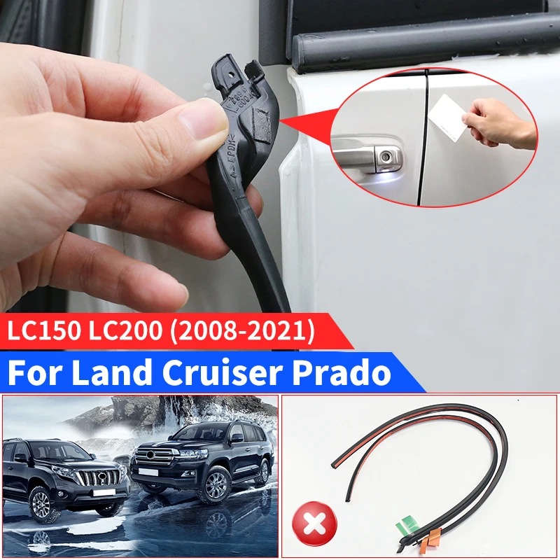 2008-2021 For Toyota Land Cruiser 200 Prado 150 Door B pillar Rubber Sealing Strip LC150 LC200 Exterior Modification Accessories