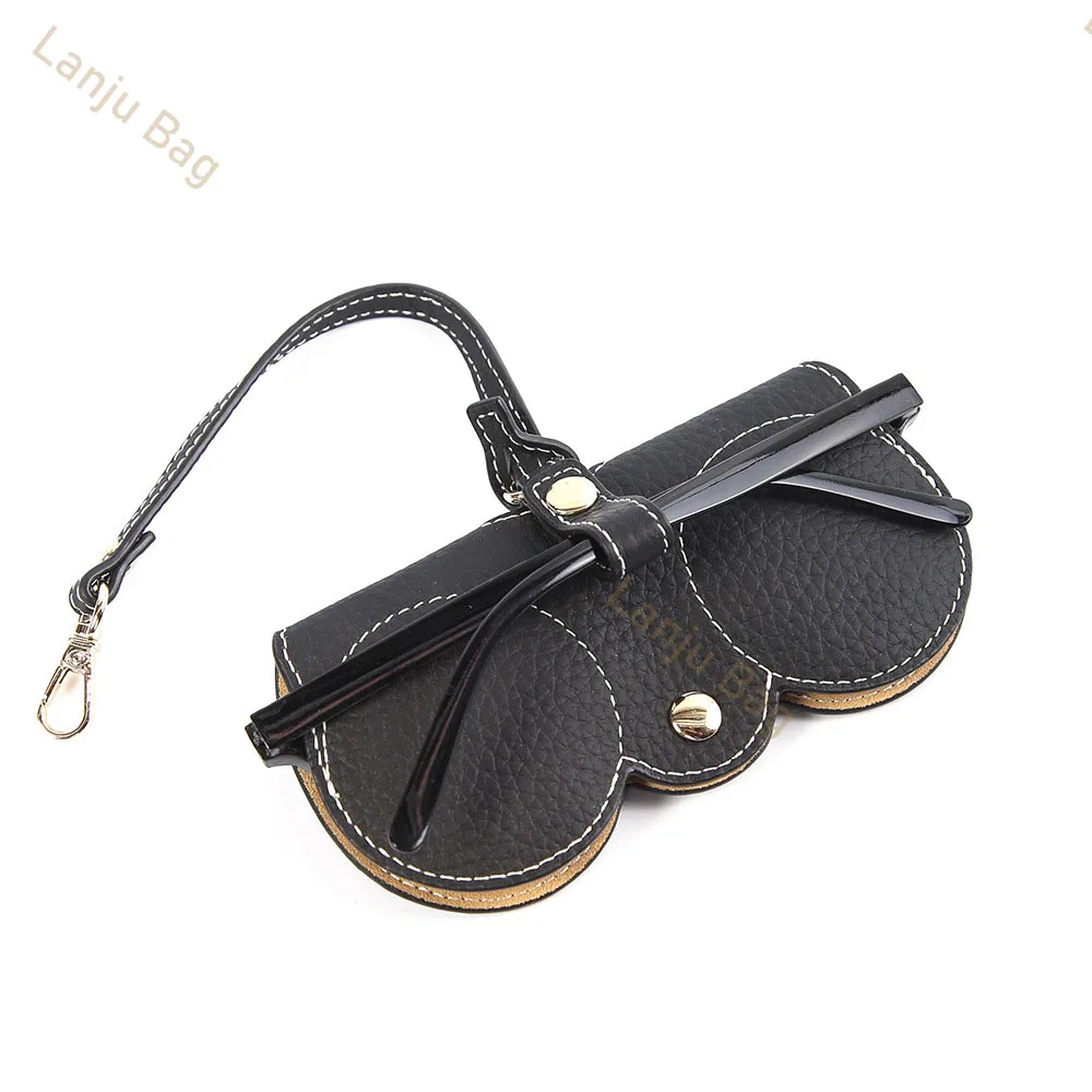 Оптовая продажа кожаные мужские и женские портативные солнцезащитные очки из