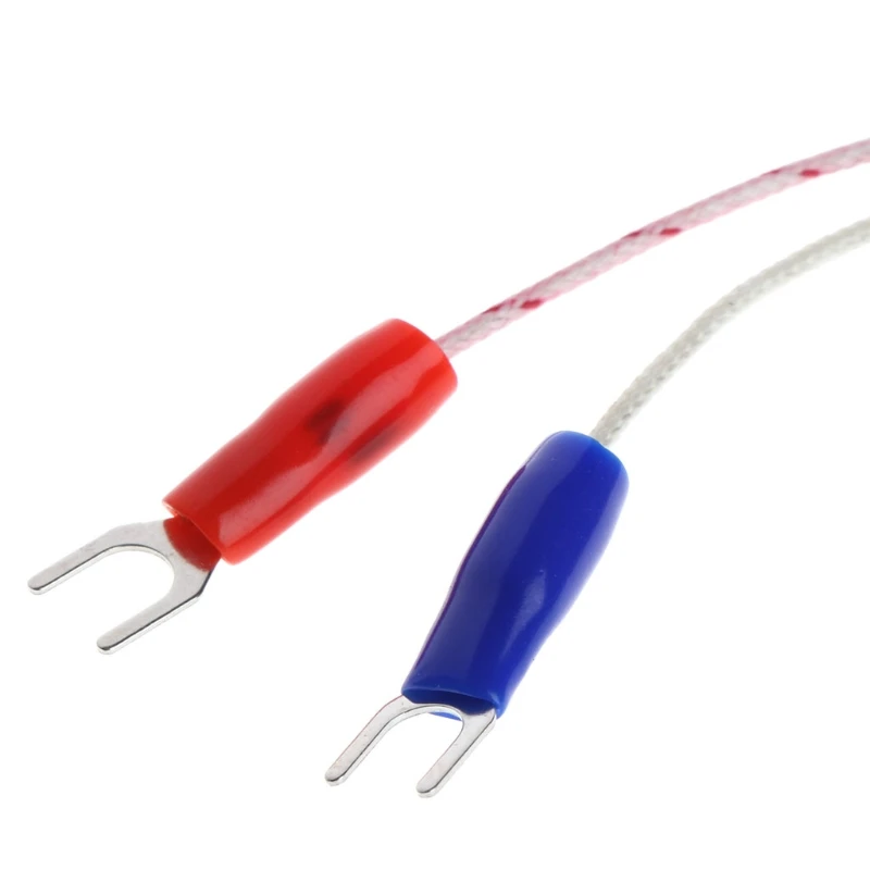 

K-type Thermocouple Probe Mounted in Ovens Kilns Furnaces 5mm x 50mm 2Wire M8 Thread with 1M/3.3Ft Wire Durable 367D