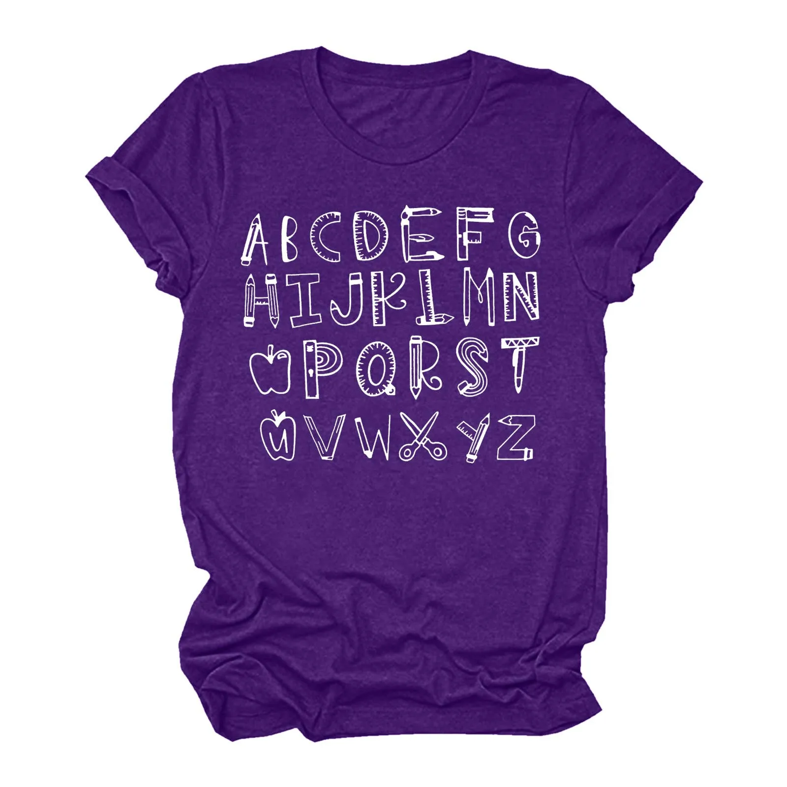 

Women Casual Printing Short Sleeve Tops Blouse Round Neck Casual Tee Tunic Shirts White Lace Shirt Plain Fitted Tops Women