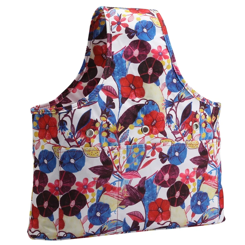 

Сумка для вязания, органайзер для хранения пряжи, сумка-тоут, дорожная сумка на запястье для игл, крючков, портативная корзина-тоут для вязан...