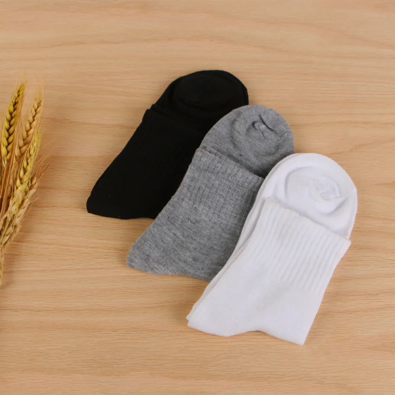 

3Pair/lot New Solid Color Men's Sports Socks