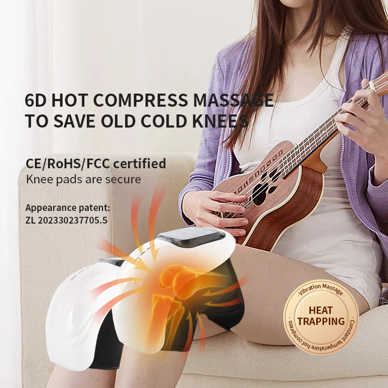Электрический умный Массажер для колена облегчения боли иглоукалывание
