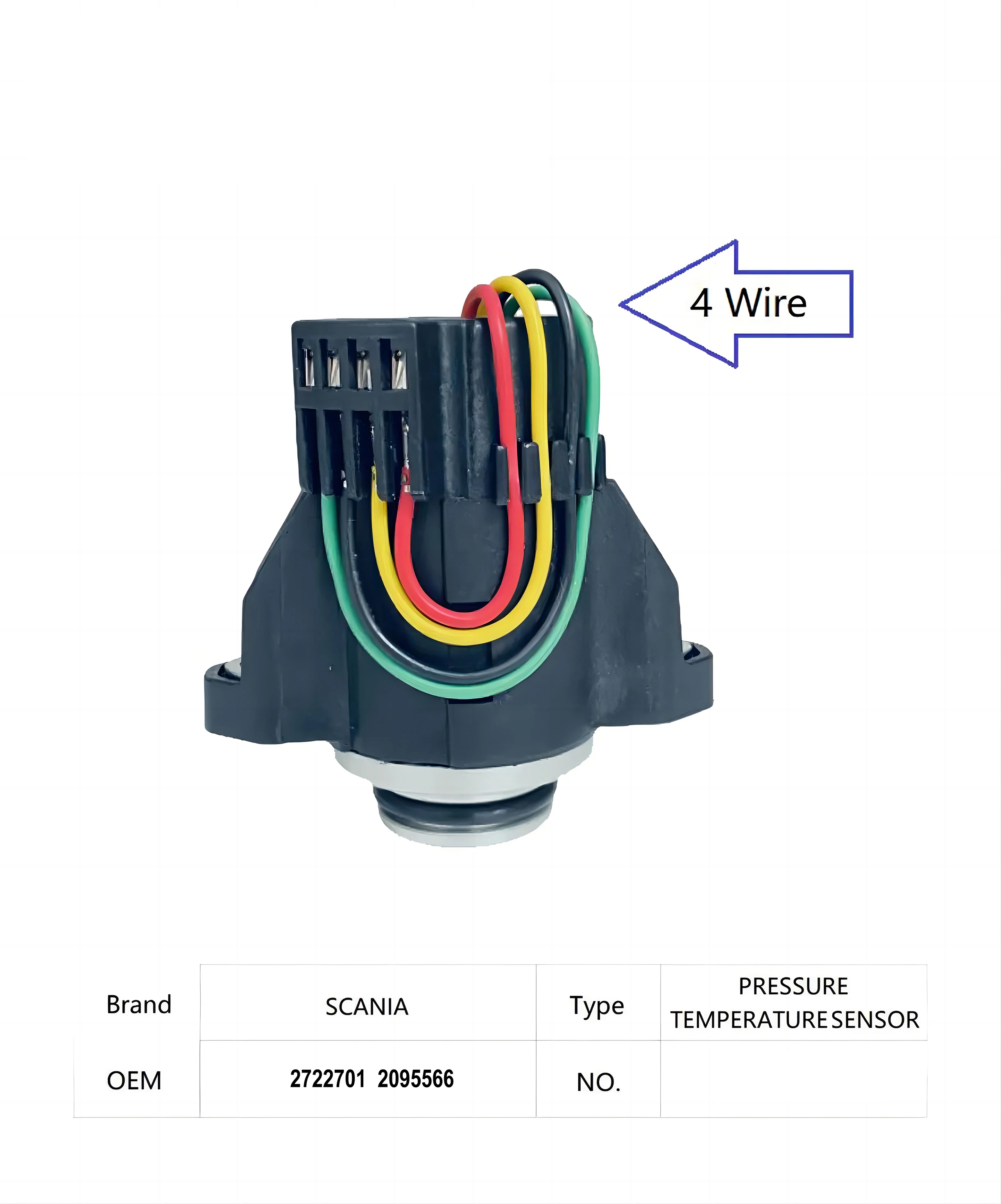 Фото Аксессуар для дозирующего модуля UL2 DEF — Датчик давления и температуры FOUR Wires 2722701 2095566 для системы Scania adblue SCR №1