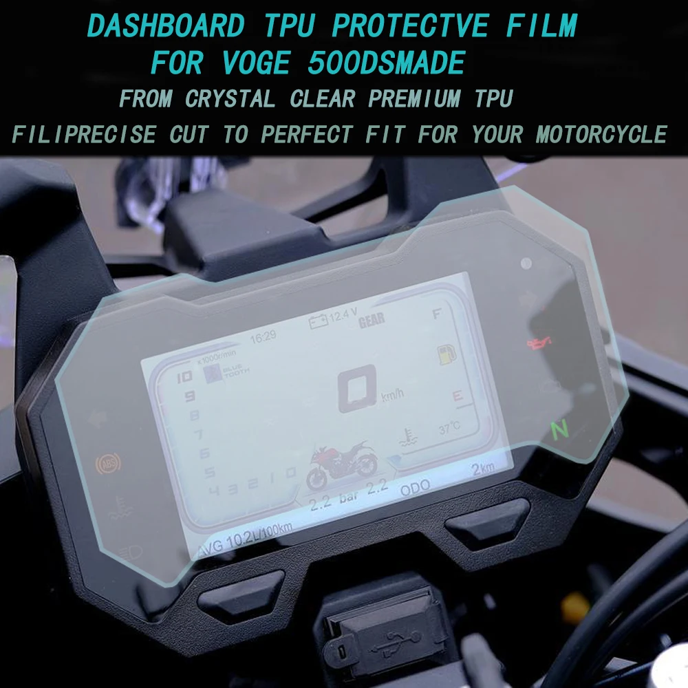 Applicable to Voge 500DS 650DS motorcycle accessories PET film screen protector scratch protection anti-scratch device