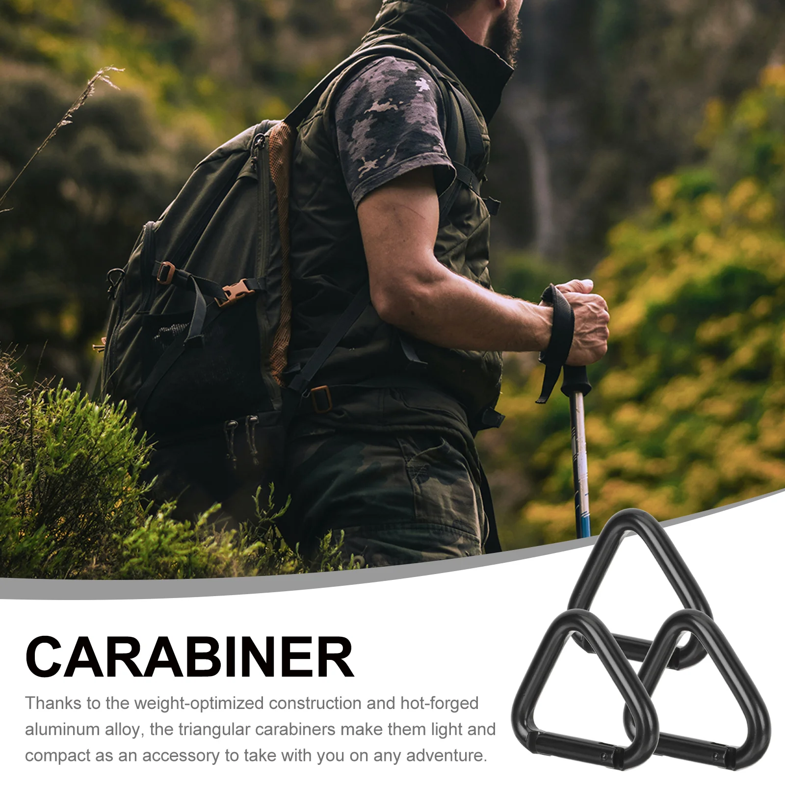 3 шт. треугольный карабин большие крючки для восхождения небольшой сверхпрочный