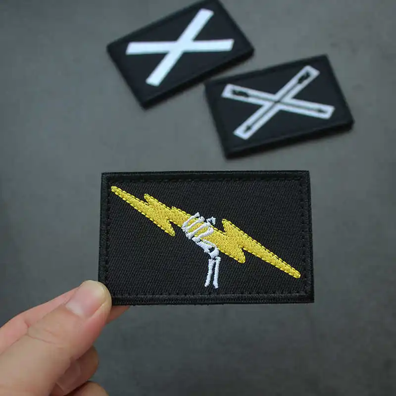 Противотуманные черные нашивки TFD с вышивкой для искусственного жилета