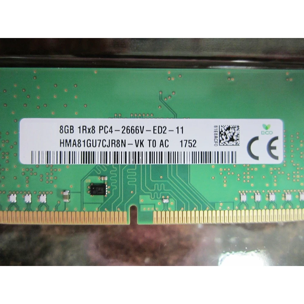 1 шт. для SK Hynix RAM HMA81GU7CJR8N-VK 8G ECC UDIMM Память Высокое качество Быстрая доставка 8 ГБ DDR4