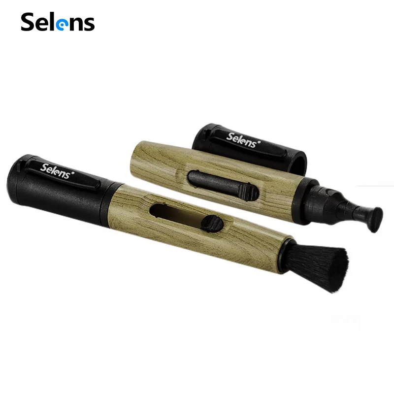 Selens Retractable Lens Cleaner Pen Camera Cleaning Brush For Phone Headset DSLR VCR DC Camcorder For Canon For Nikon For Sony