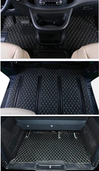 

Top quality! Custom full set car floor mats for Mercedes Benz V 250 2023-2015 7 8 seats durable waterproof carpets for V250 2021