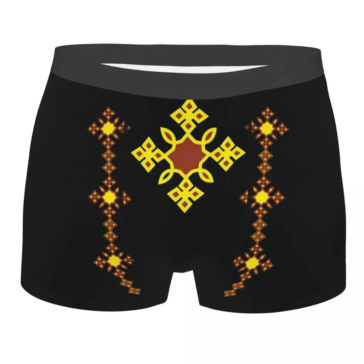 

Beautiful Ethiopian Cross Art Underpants Homme Panties Man Underwear Print Shorts Boxer Briefs