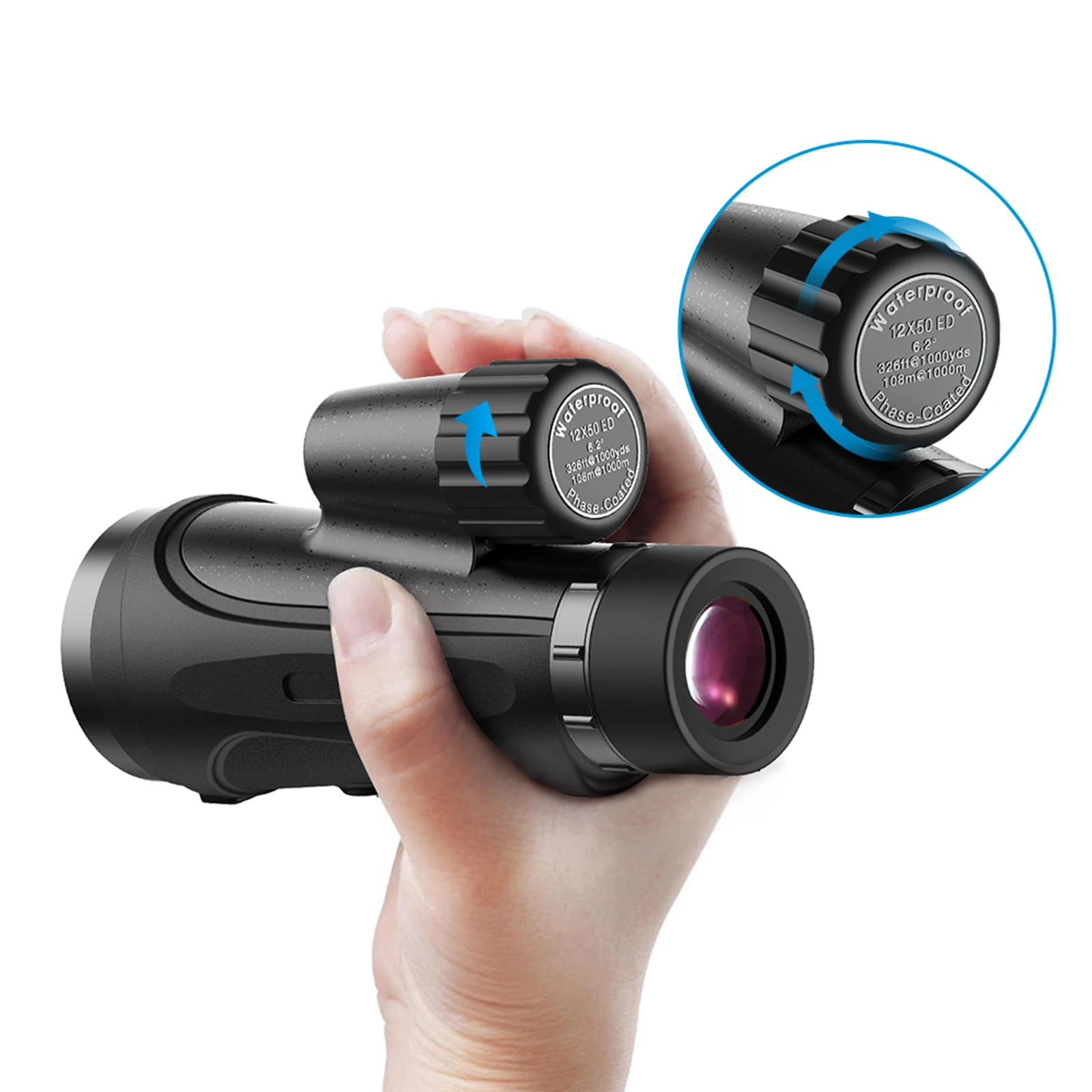 

12x50 ED Telescope Professional Monocular Powerful Binoculars HD Pocket Telescope with Tripod for Travel Holiday as Gift