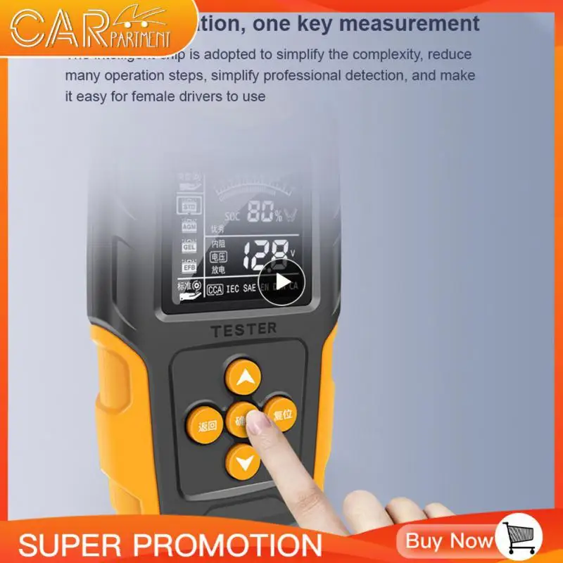 

Detection Of High Accuracy E-fast Battery Tester Durable Portable Digital Display Parameter Detector Car Supplies Universal