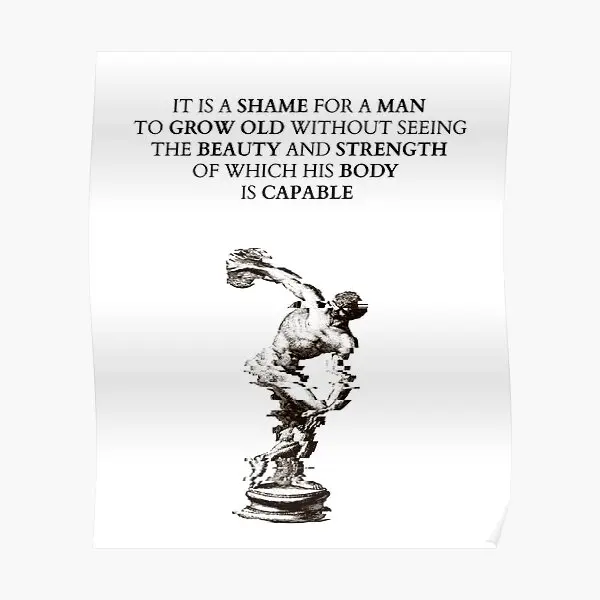 

It Is A Shame For A Man To Grow Old With Poster Painting Mural Vintage Picture Room Decor Print Art Modern Home No Frame