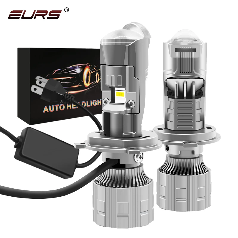 

New Mini Lens LED H4 Headlight Bulbs Canbus No Error for Car/Motorcycle Projector Headlamp Hi/Low Beam 100W 10000Lm Automobile