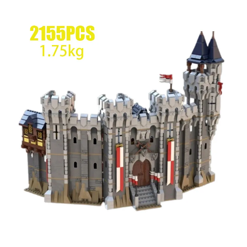 Фото Spot MOC-132314 Модульный замок, сборка мелких частиц, строительные блоки, средневековый строительный замок, модель игрушки, подарочный набор №3