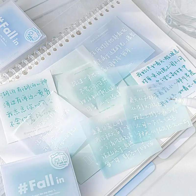 

Sticky Note Pads Gradient Colors Sticky Pads Aesthetic Short Note DIY Journal Scrapbooking Suitable For Office School Etc