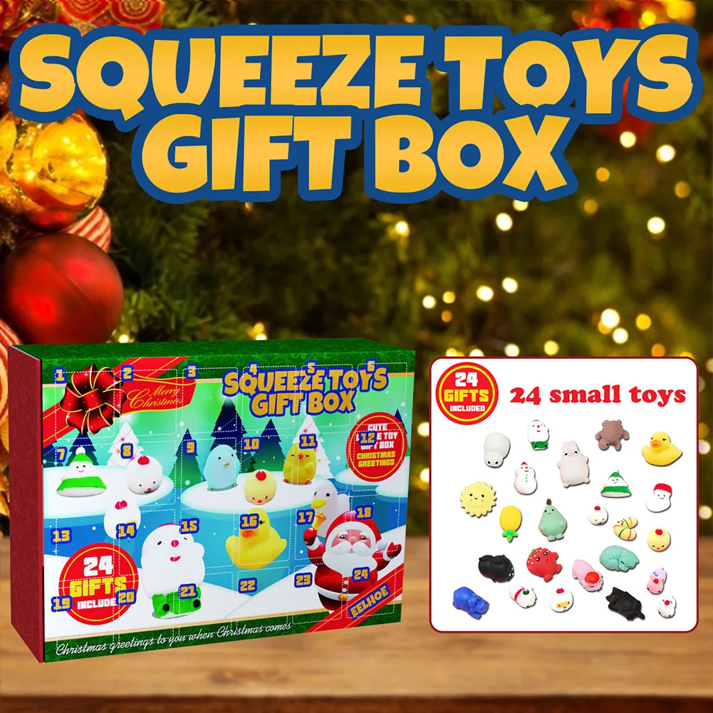 

24 Grid Christmas Advent Calendar Blind Box Countdown Calendar Blind Box Mysterious Gift Box Xmas Decoration