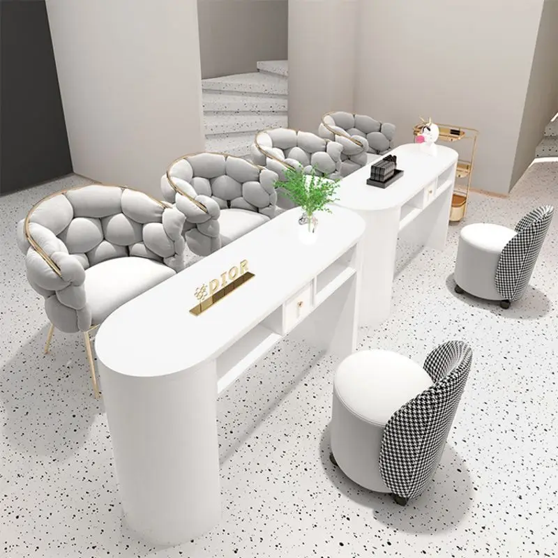 Роскошный Маникюрный Стол и Стулья для маникюрной станции мебель салона красоты