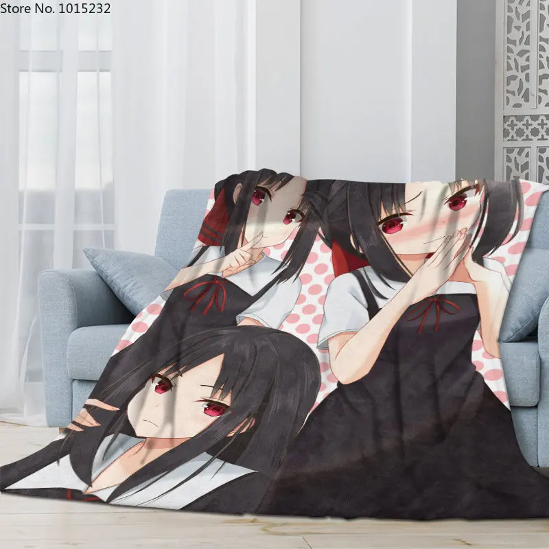 

Popular Anime Shinomiya Kaguya 3D Flannel Blanket Cartoon Character Thin Blanket Flannel Portable Home Travel Office Blanket 03