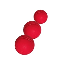 2022jmt super toughness pet molar bite resistant training chew toy non toxic solid natural rubber bouncing ball for dog cat size