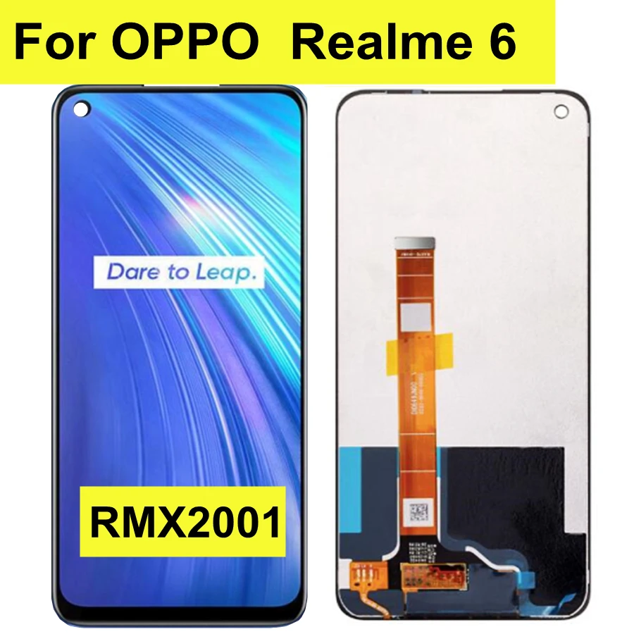 

6.5 inch For Oppo Realme 6 RMX2001 LCD Display Touch Screen Digitizer Panel Glass Assembly For Realme 6 LCD