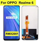 ЖК-дисплей 6,5 дюйма для Oppo Realme 6 RMX2001, сенсорный экран, дигитайзер, панель, стекло в сборе для Realme 6 LCD