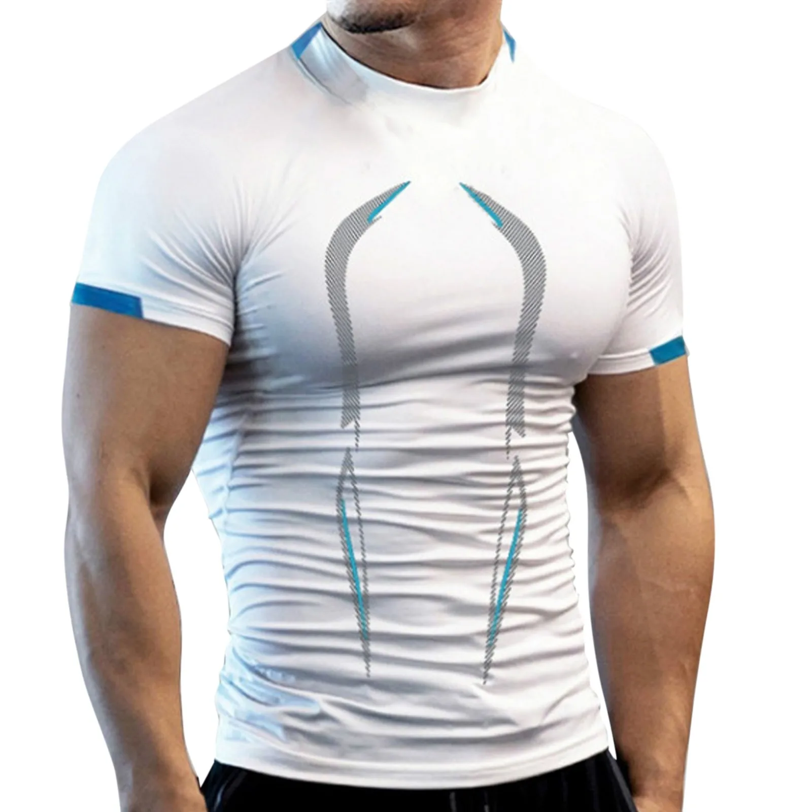 

Quick Dry Running Shirt Summer Gym Shirt Sport T Shirt Men Men Workout Tees Fitness Tops Oversized Short Sleeve T-shirt Clothes