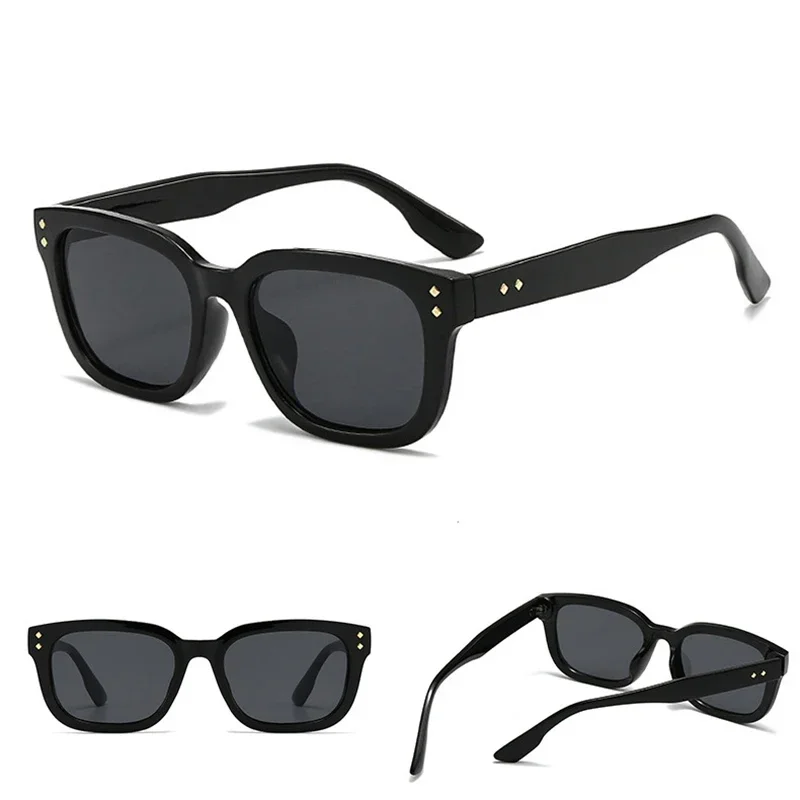 OVOYAN Ретро Квадратные Солнцезащитные очки женские индивидуальные простые для