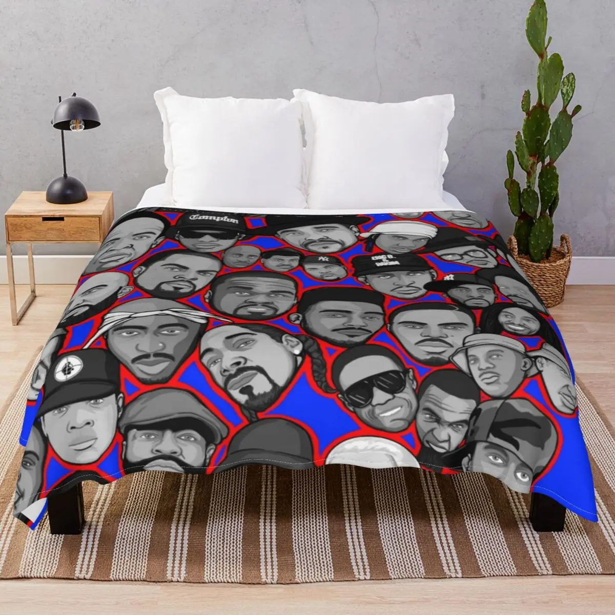 

Hip Hop Legends Art Blanket Flannel Summer Warm Throw Blankets for Bedding Home Couch Camp Cinema