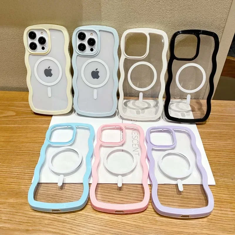 

Magsafe Wireless Charging Phone Case for iPhone 11 12 13 14 Pro Max Soft Clear Back Cover for iPhone 13 Pro Max 12 Pro Max
