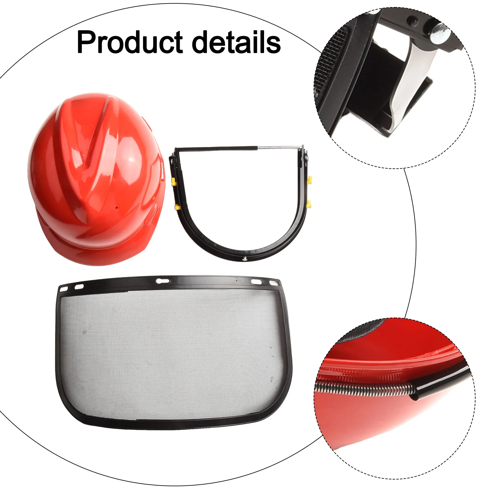 Защитная сетка для шлема газонокосилок предметов на открытом воздухе пластик +