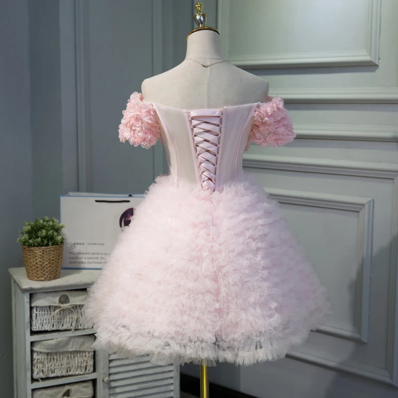 Платье подружки невесты для свадебного банкета женское розовое платье