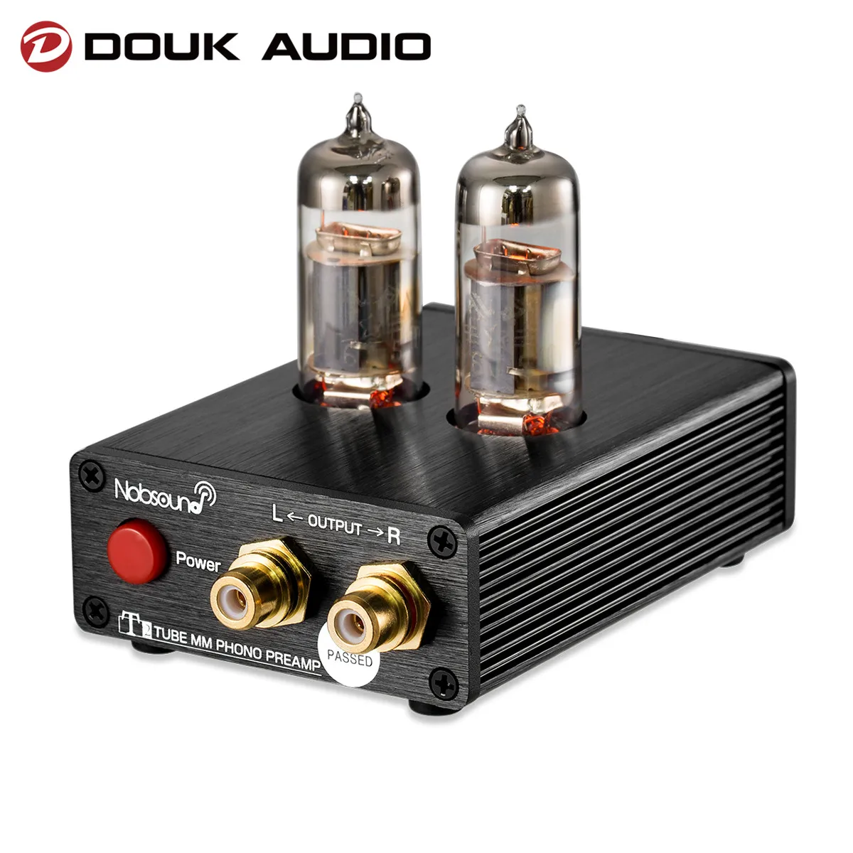 Douk Audio T2 Mini MM Vacuum Tube Phono Stage Best Preamp for Record Player Turntable Amplifier