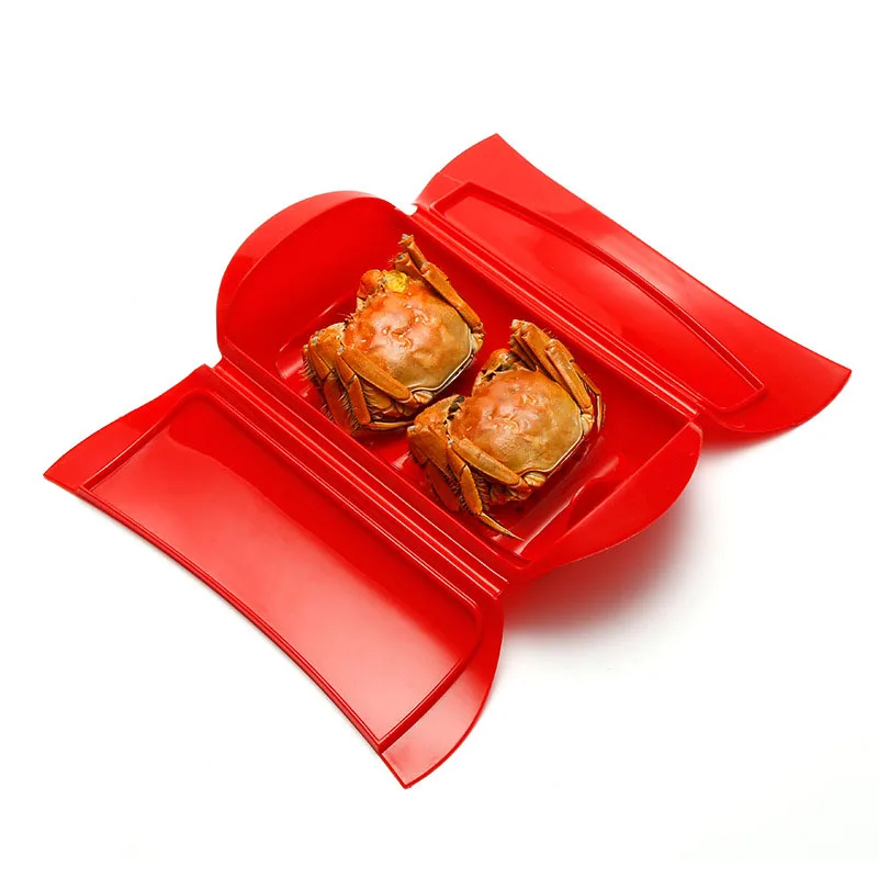 3pcs creative kitchen gadgets food grade silicone steamed fish bowl heat resistant microwave oven silicone steamer with lid free global shipping