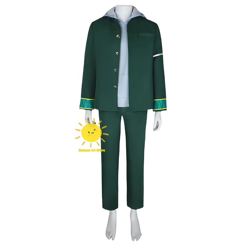 Аниме Kaji Ren Косплей Wind Breaker Костюмы для косплея Униформа Пальто Толстовка Парик